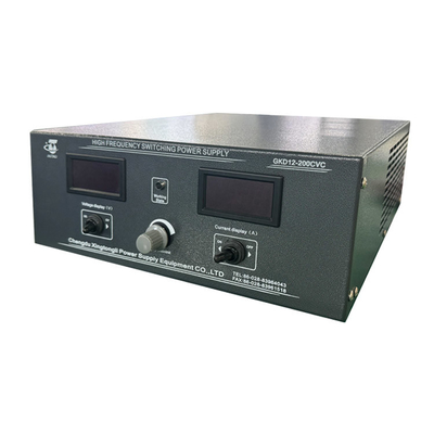 12V 200A Digital Display Anodizing Power Supply 2.4KW AC Input 380V Three Phase Over voltage Protection